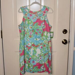 Lilly Pulitzer BNWT Lindy Shift PB Pink A DELICACY Size 14 Beautiful shift dress
